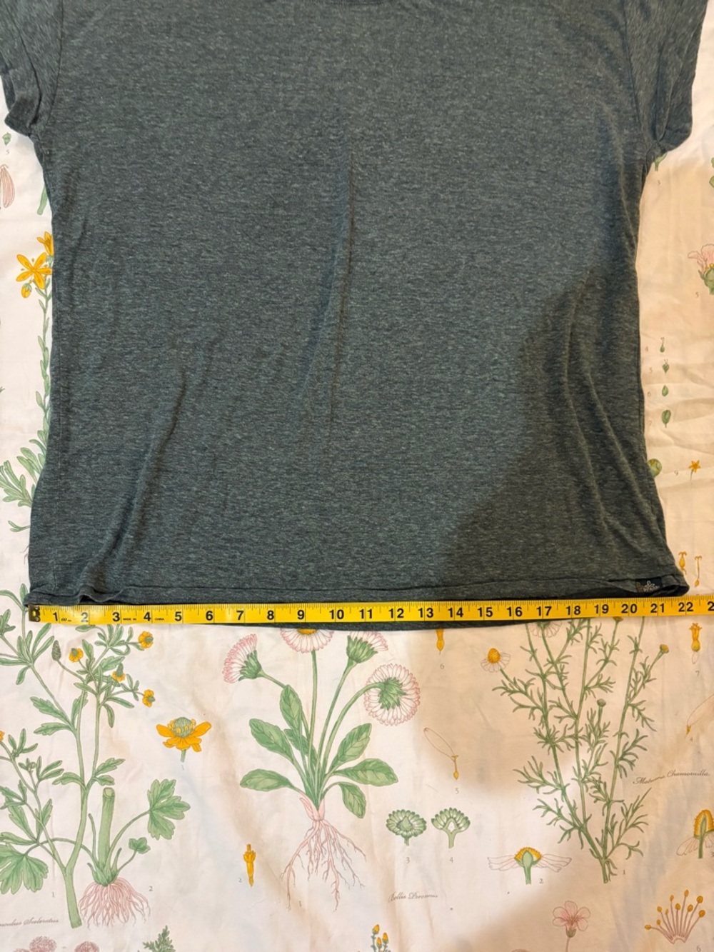Heather Forest Green Prana Cozy Up t-shirt - Picture 6 of 7